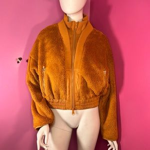 Free People Gear Up Sherpa Jacket burnt orange size small and medium